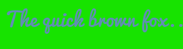 Image with Font Color 608EB3 and Background Color 17E300